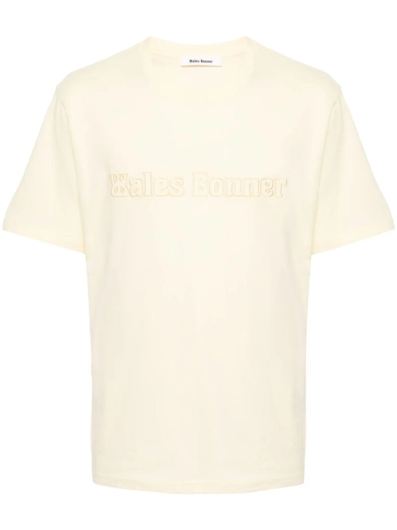 Wales Bonner  logo-patch cotton T-shirt