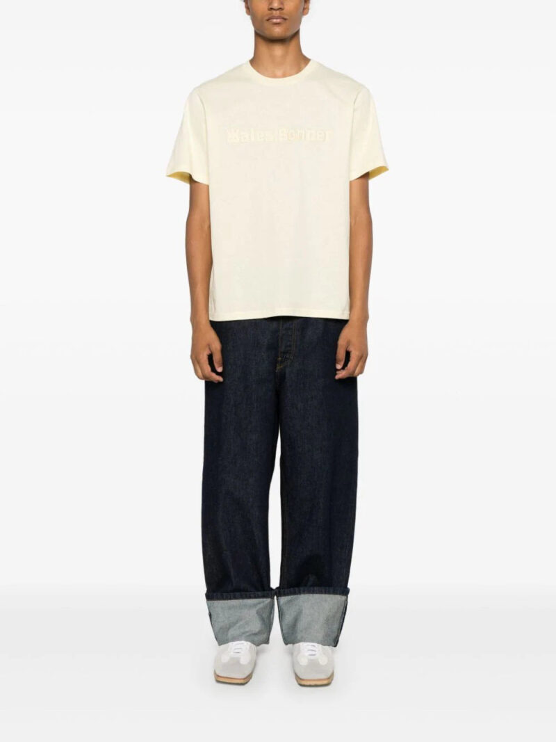 Wales Bonner  logo-patch cotton T-shirt