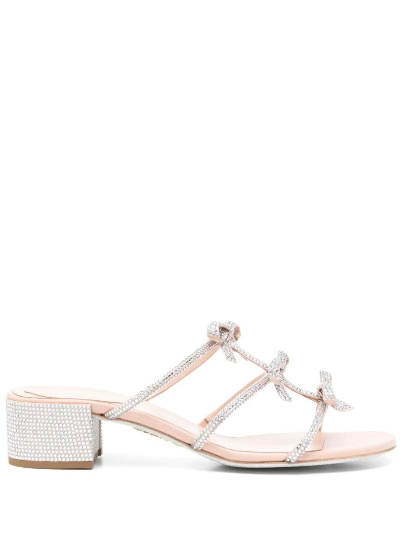 René Caovilla  40mm crystal-embellished sandals