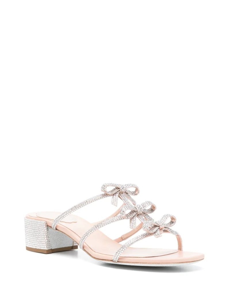René Caovilla  40mm crystal-embellished sandals