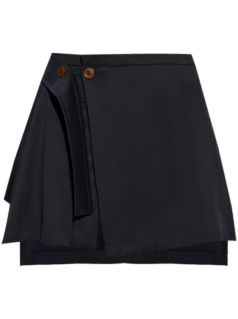 Vivienne Westwood  Meghan asymmetric virgin wool skirt