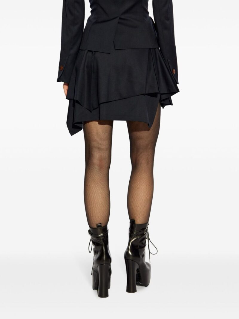 Vivienne Westwood  Meghan asymmetric virgin wool skirt