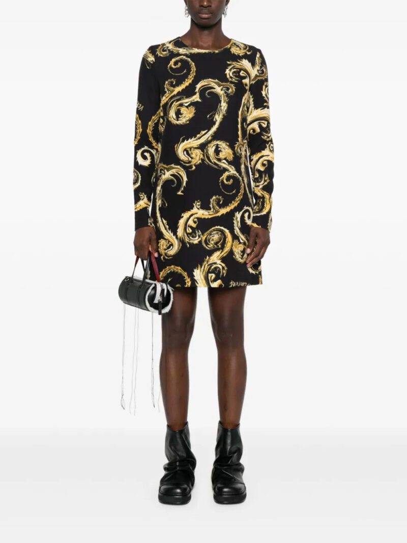 Versace Jeans Couture Watercolor Couture-print midi dress