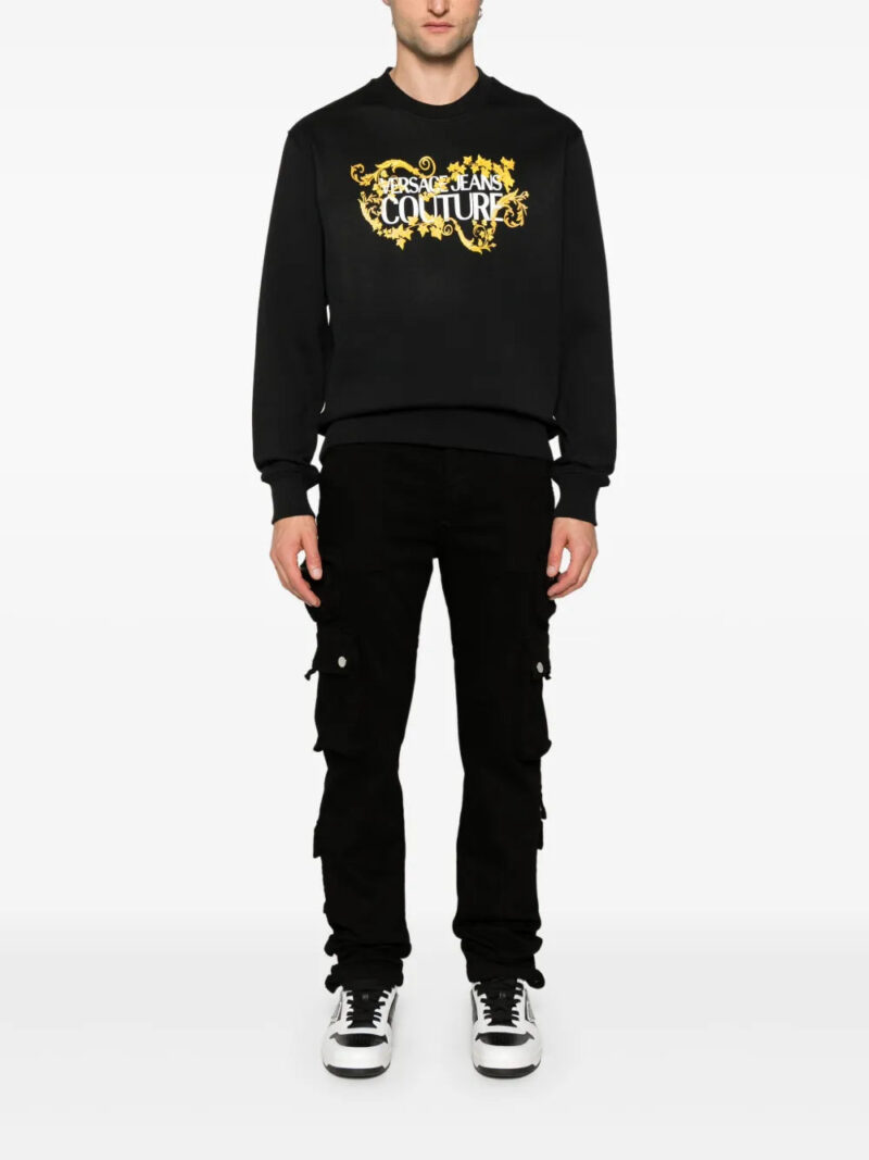 Versace Jeans Couture  logo-print cotton sweatshirt