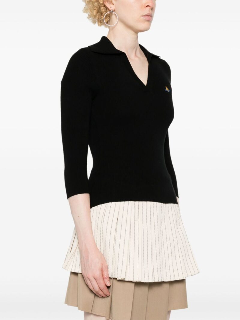 Vivienne Westwood  Orb-embroidered polo jumper