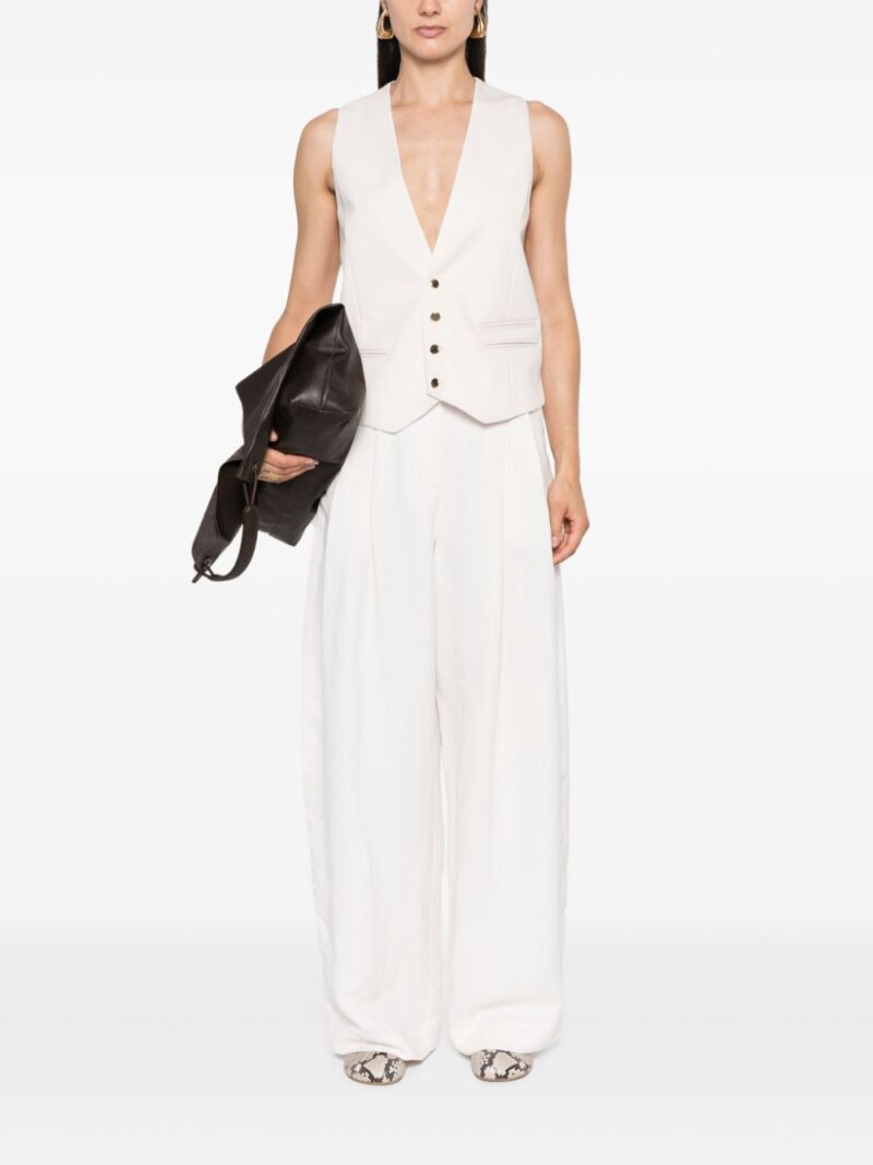 Victoria Beckham  V-neck buttoned waistcoat