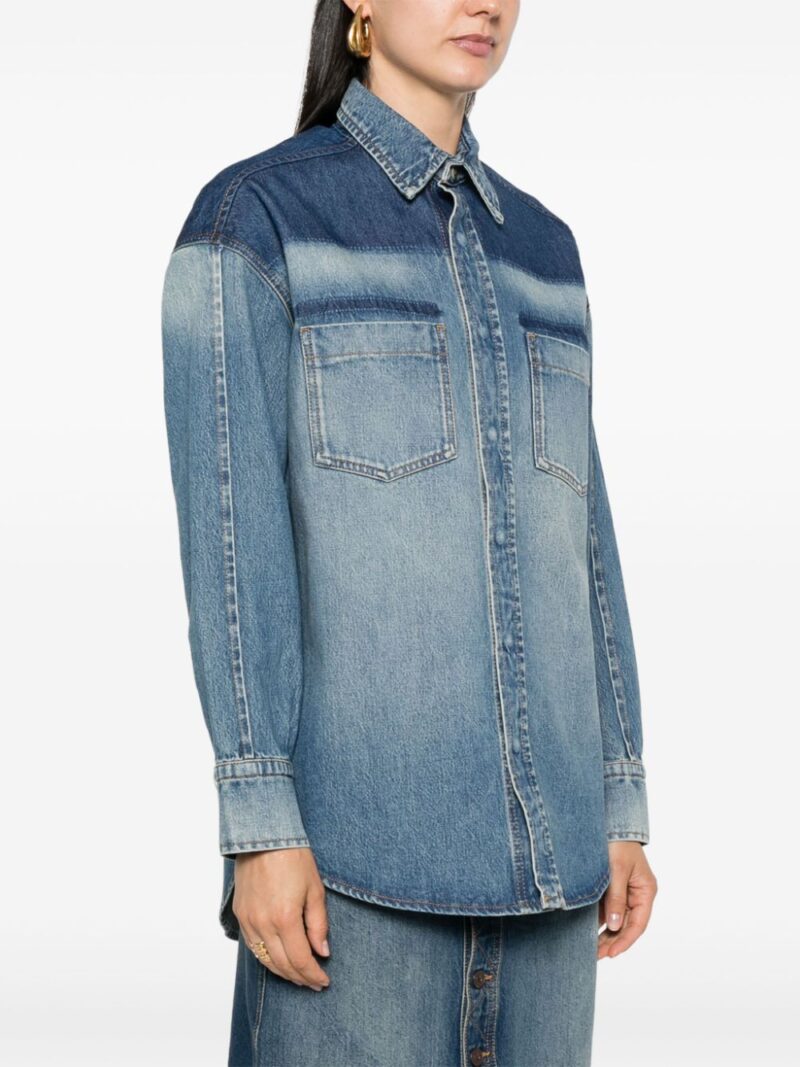 Victoria Beckham  classic-collar denim shirt