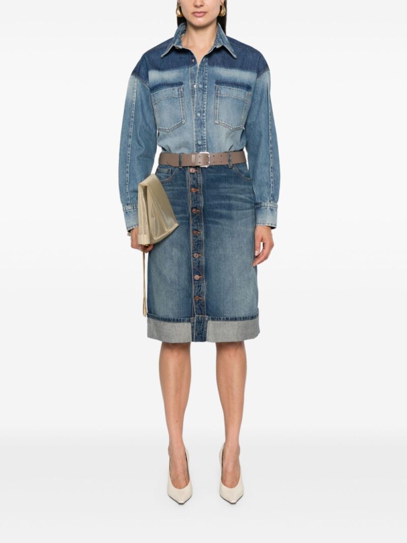 Victoria Beckham  classic-collar denim shirt