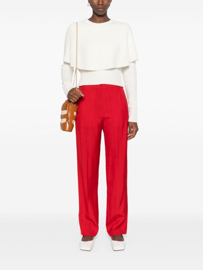 Victoria Beckham textured tapered trousers