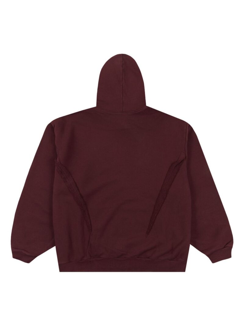 Undercover trival-motif cotton hoodie