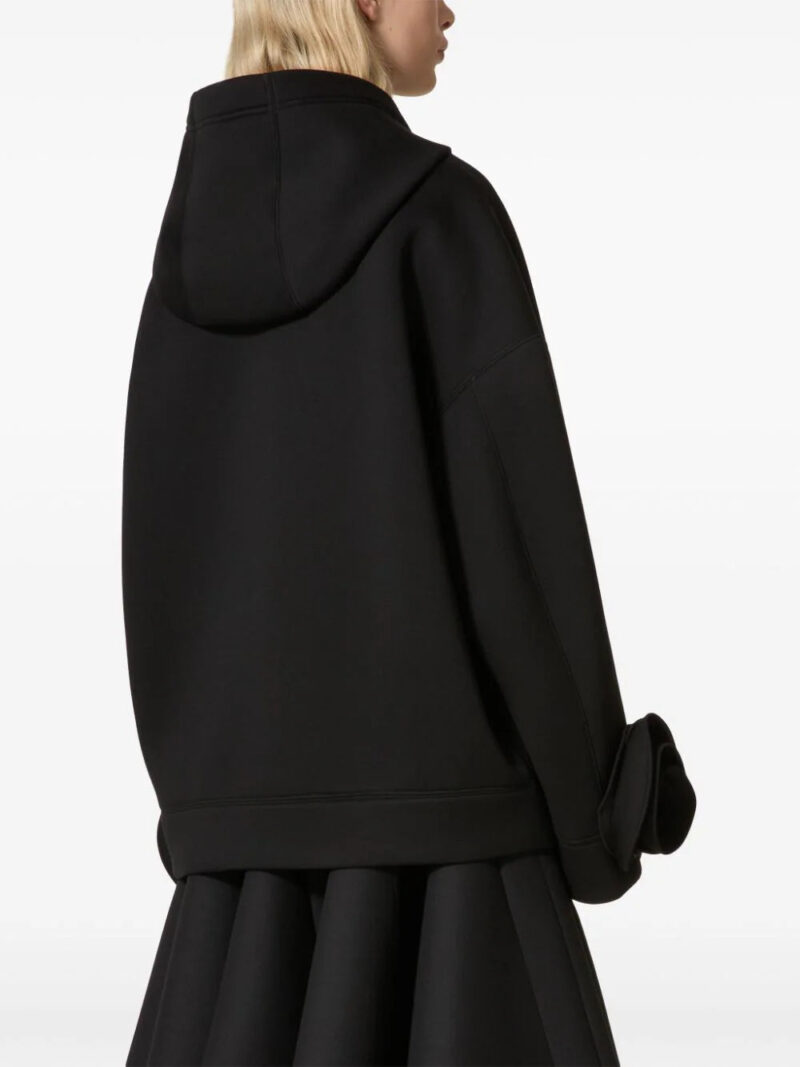 Valentino Garavani  floral appliqué zip jacket