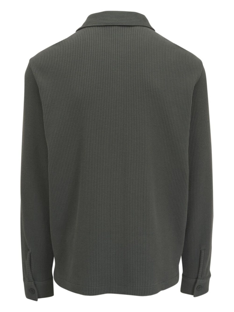 Vince chunky waffle-knit shirt jacket