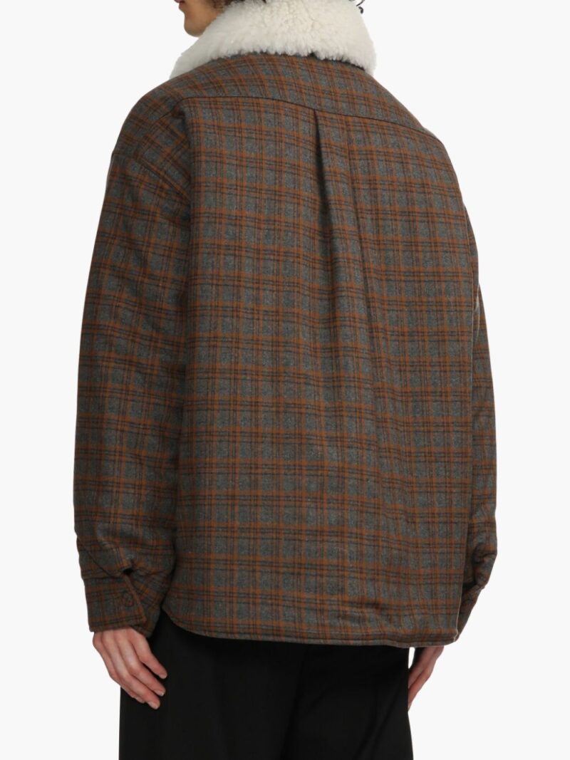 We11done check-print jacket
