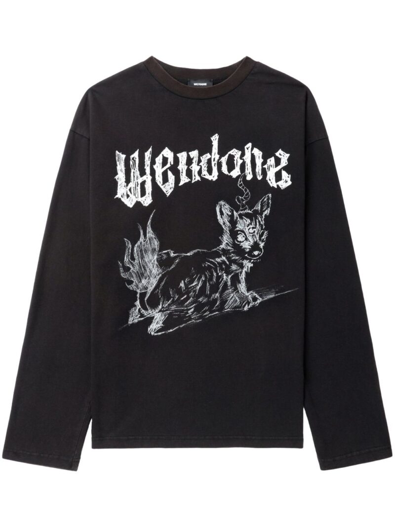 We11done  graphic-print sweatshirt