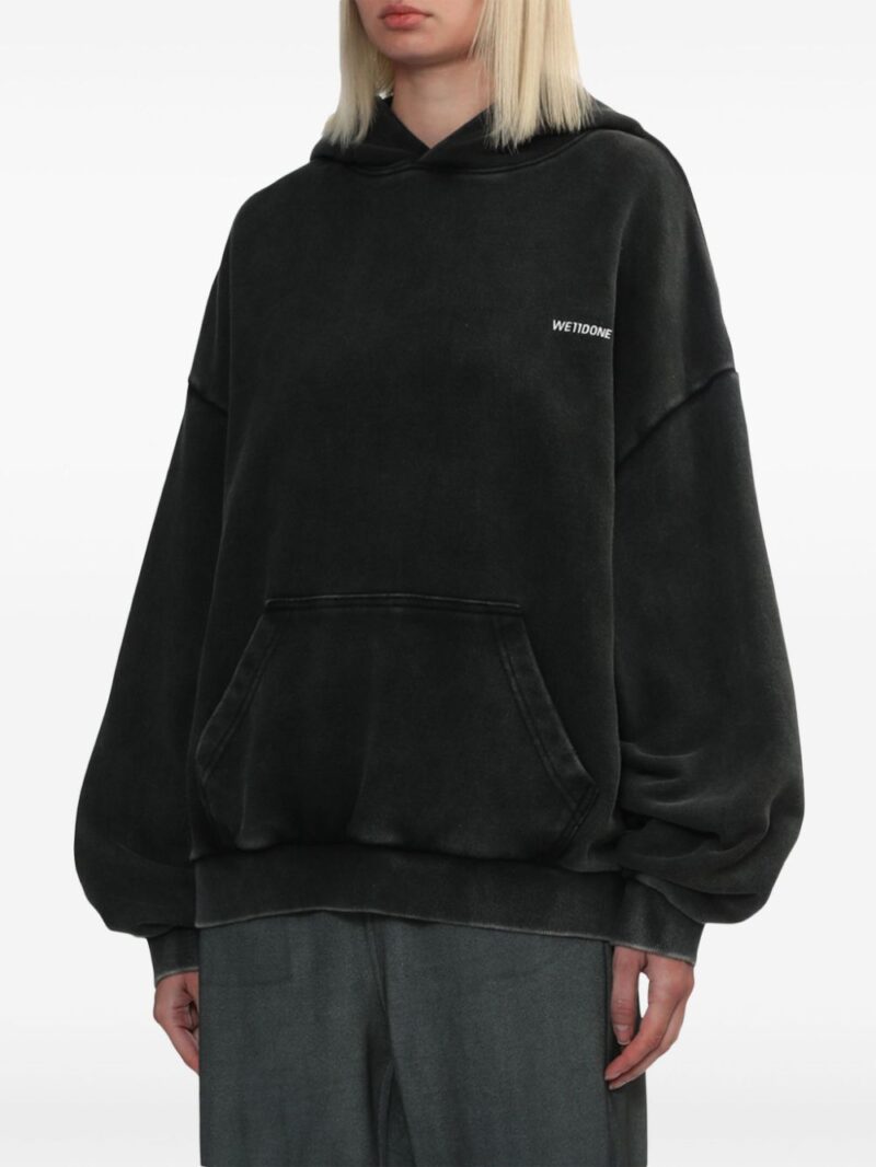 We11done  face-print hoodie