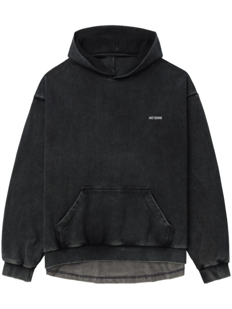 We11done  face-print hoodie