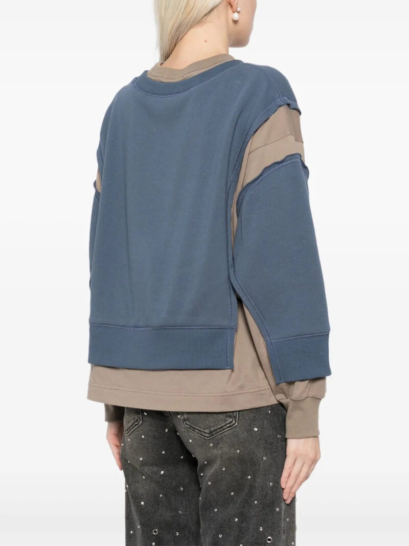 Undercover  contrast-panel cotton sweatshirt