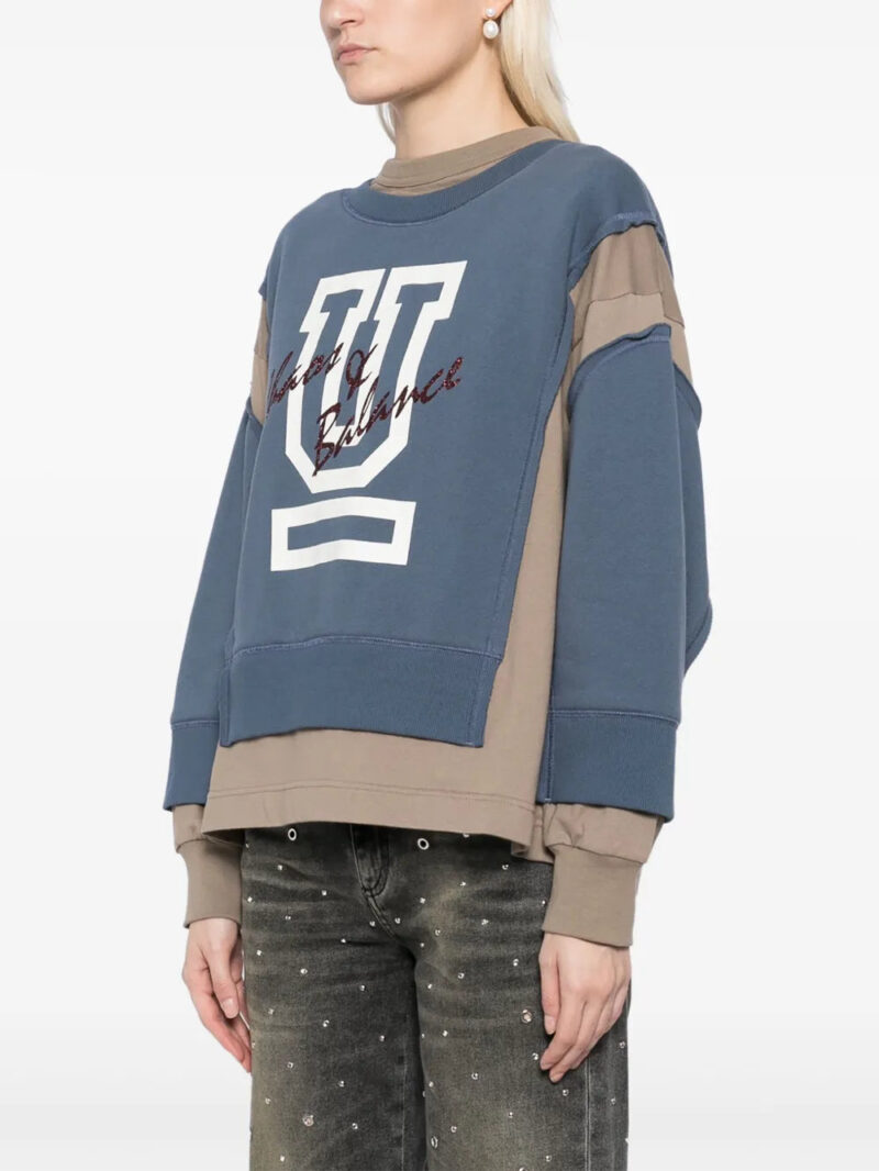 Undercover  contrast-panel cotton sweatshirt