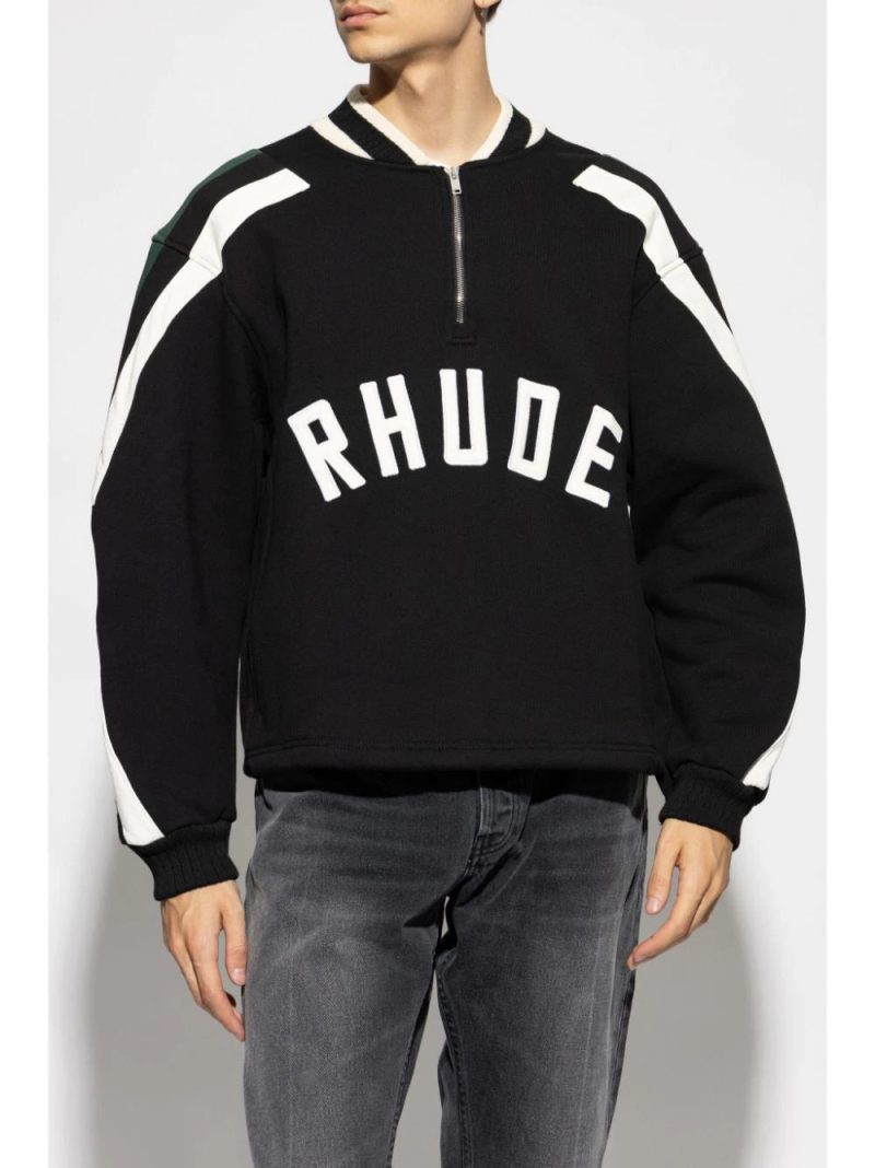 RHUDE logo-patch sweatshirt