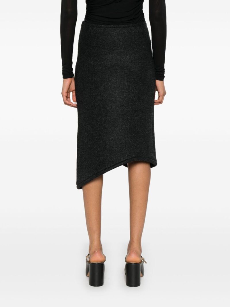 Victoria Beckham padded-trim midi skirt