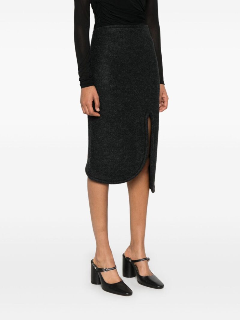 Victoria Beckham padded-trim midi skirt