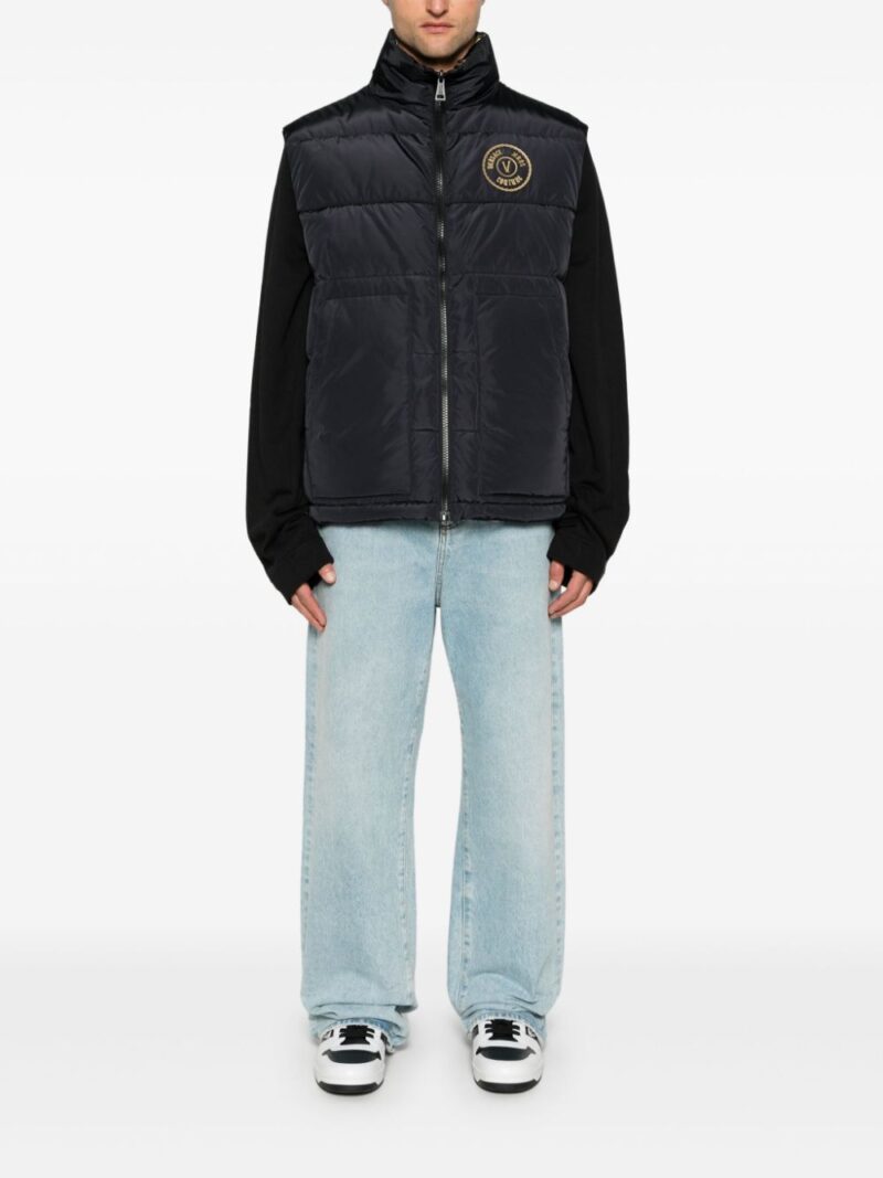 Versace Jeans Couture  logo-appliqué gilet