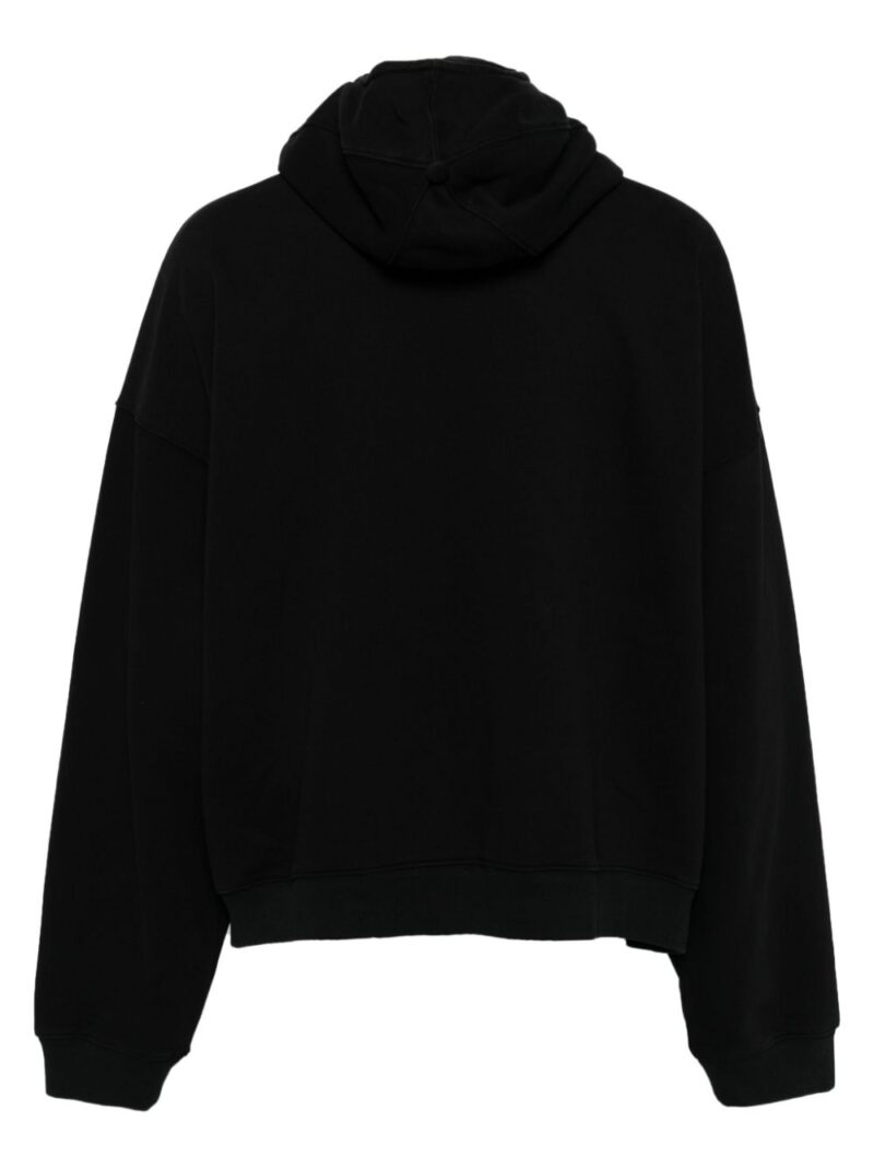 We11done embroidered-logo hooded jacket