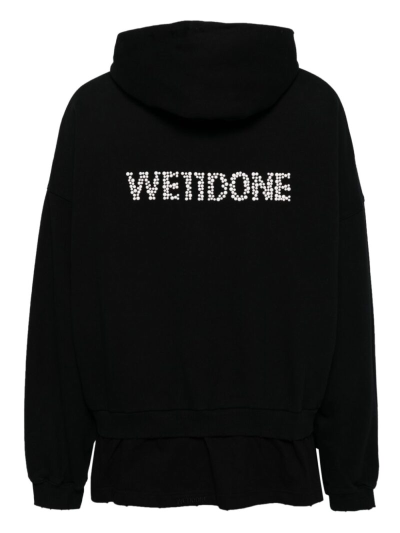 We11done  beaded logo hoodie