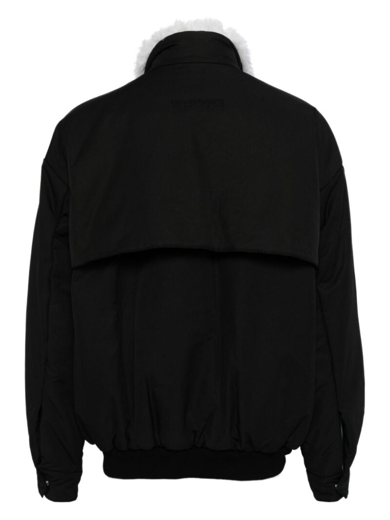 We11done  shearling-detailed bomber jacket
