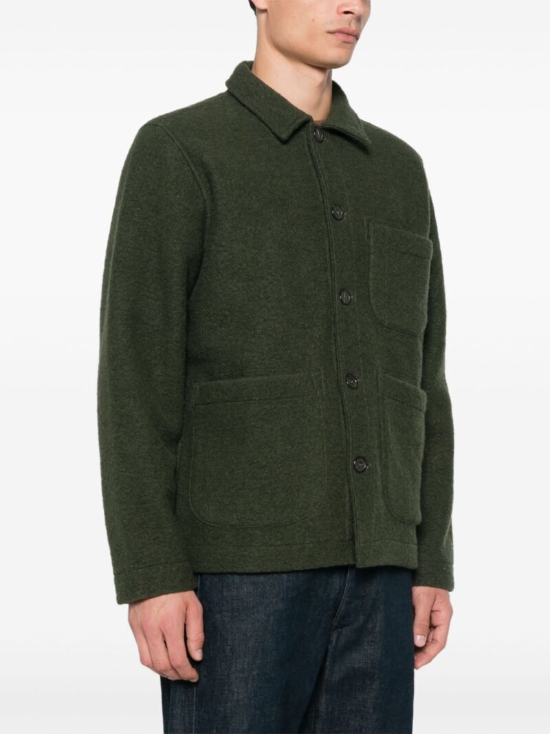 Universal Works wool fleece shirt jacket