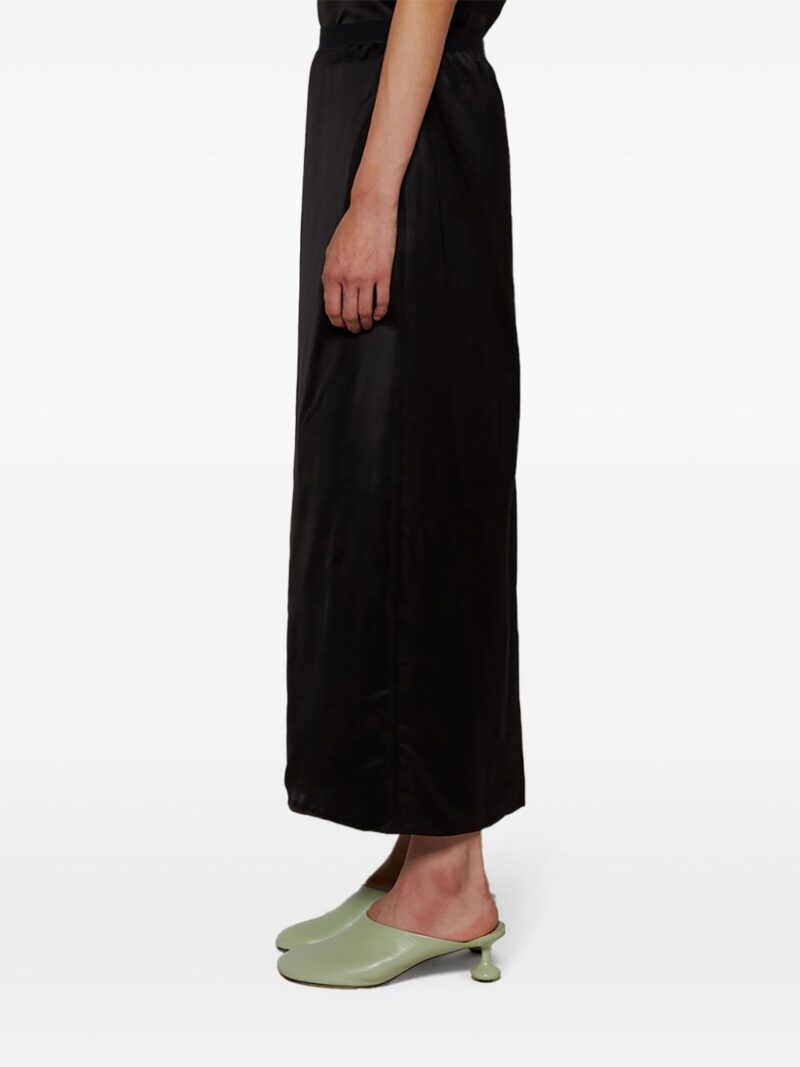 WARDROBE.NYC  satin-finish midi skirt
