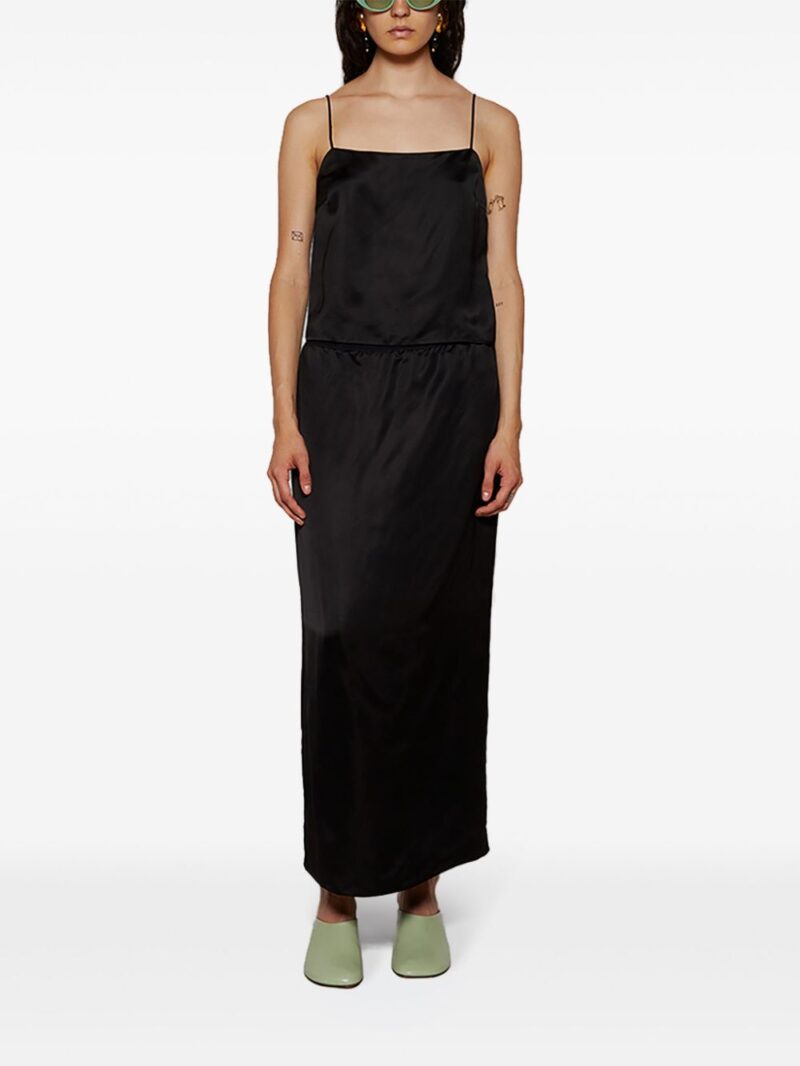 WARDROBE.NYC  satin-finish midi skirt