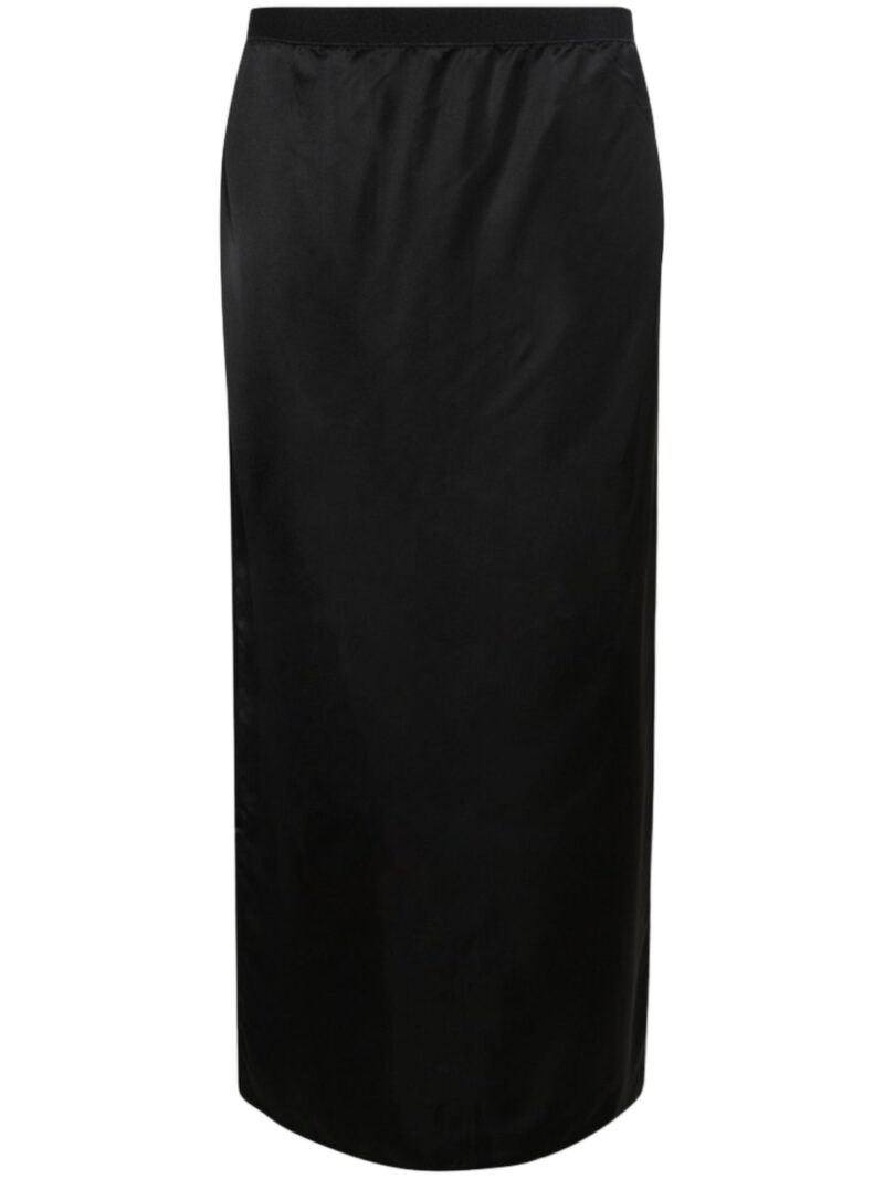 WARDROBE.NYC  satin-finish midi skirt