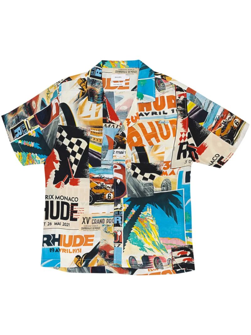 RHUDE  Poster shirt