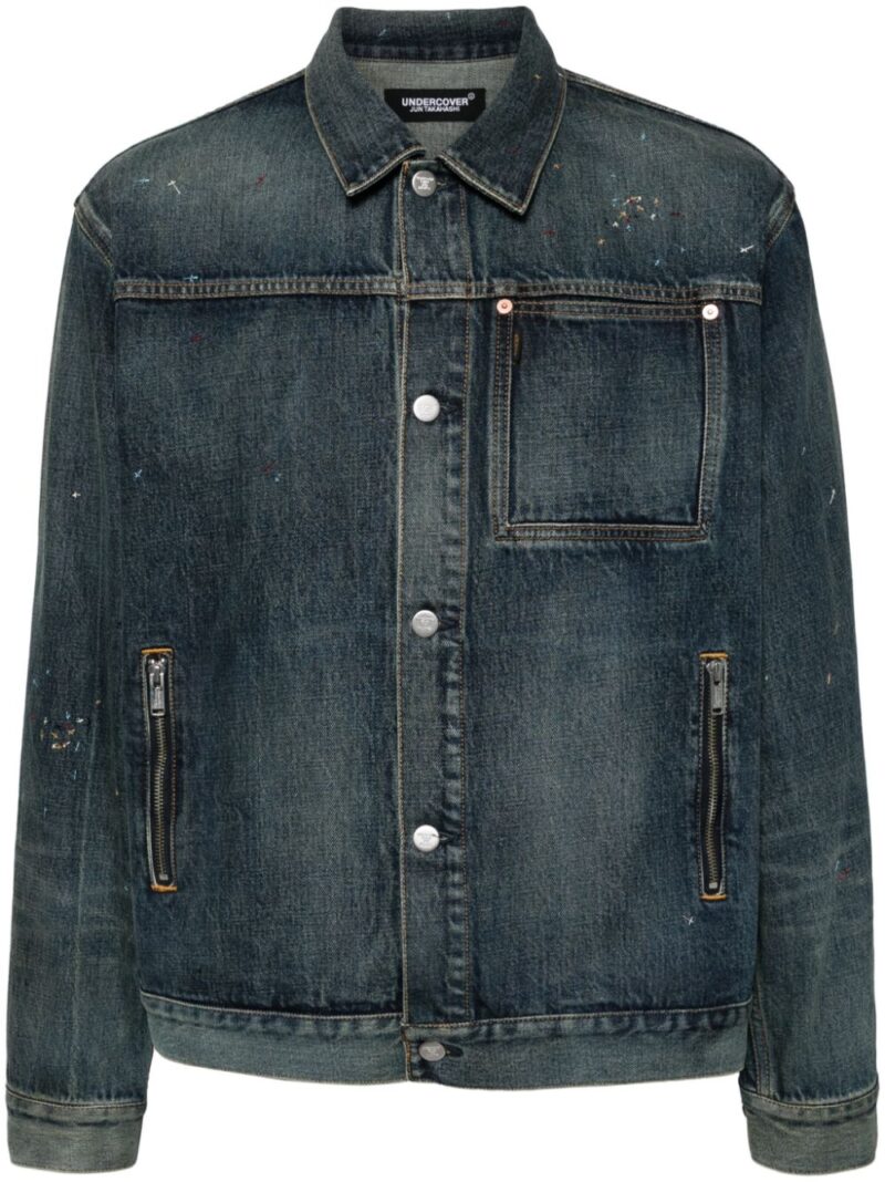 Undercover  embroidered denim jacket