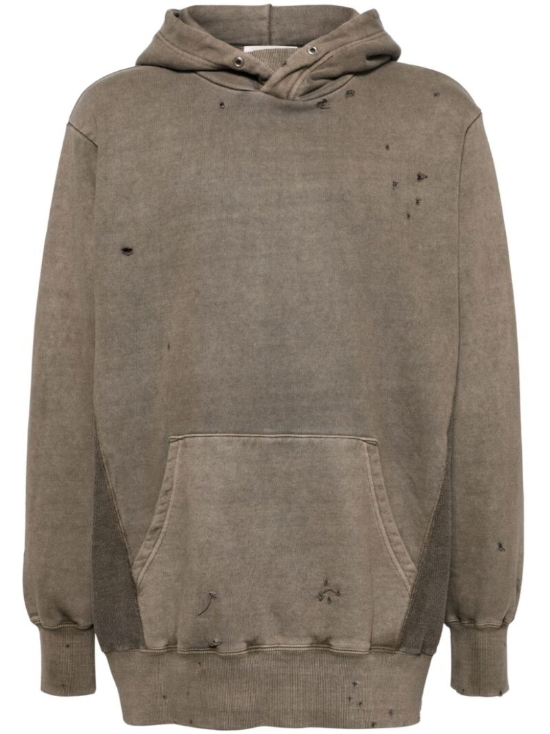 Undercover  distressed-effect hoodie