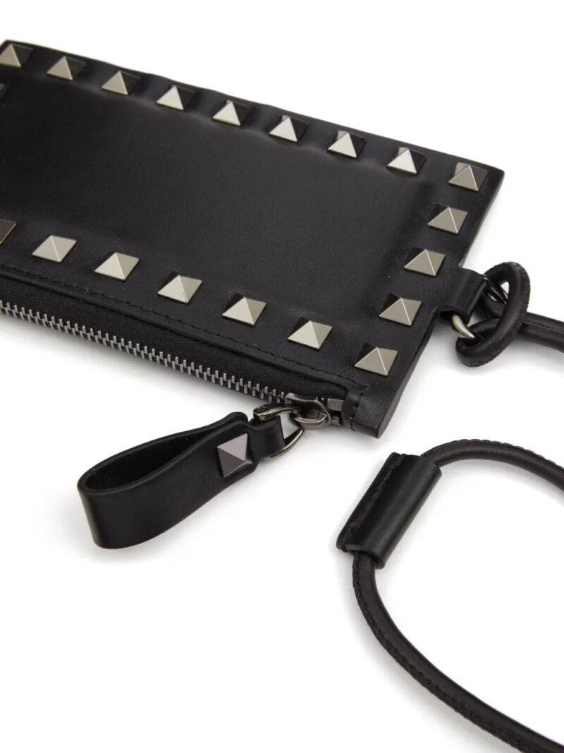 Valentino Garavani Rockstud leather cardholder