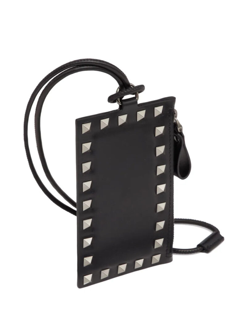 Valentino Garavani Rockstud leather cardholder