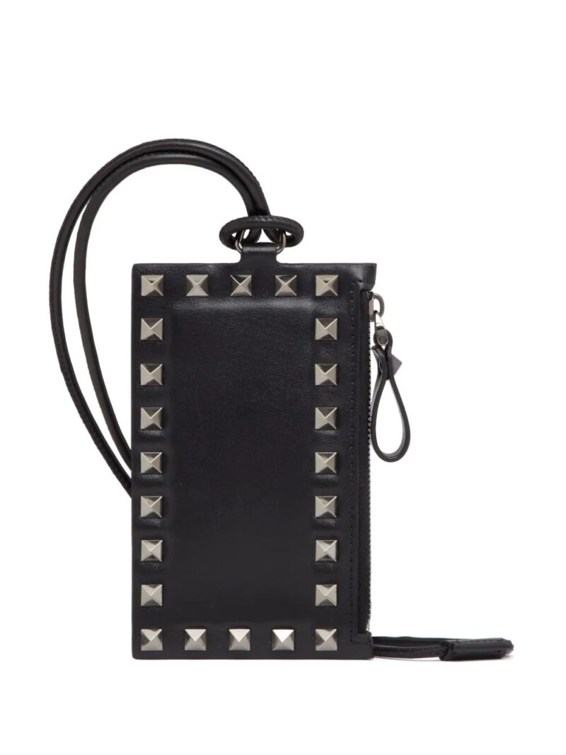 Valentino Garavani  Rockstud leather cardholder