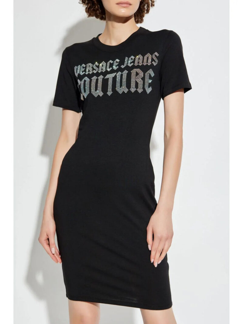 Versace Jeans Couture  logo-embellished mini dress
