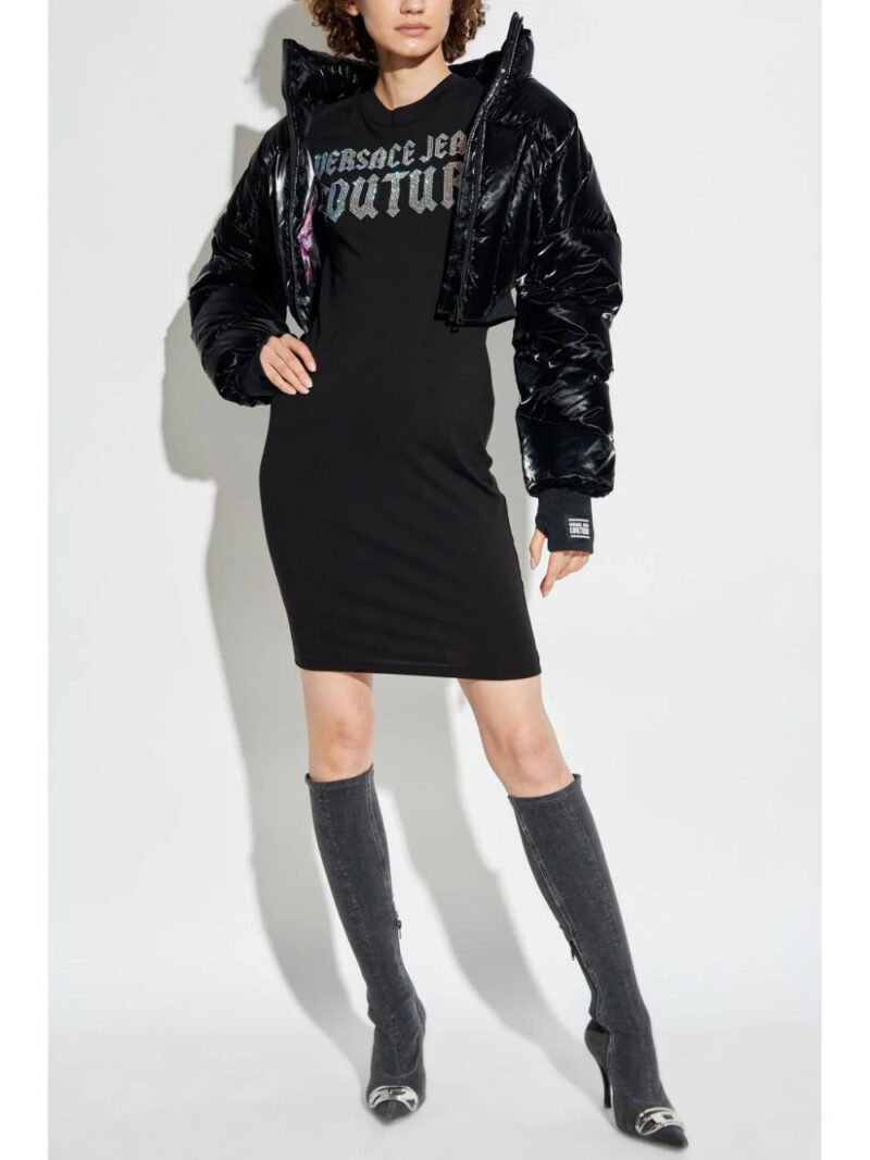 Versace Jeans Couture  logo-embellished mini dress