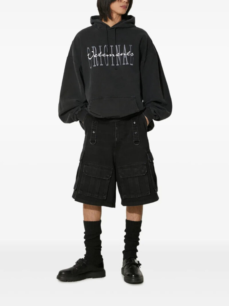 VETEMENTS  logo-embroidered hoodie