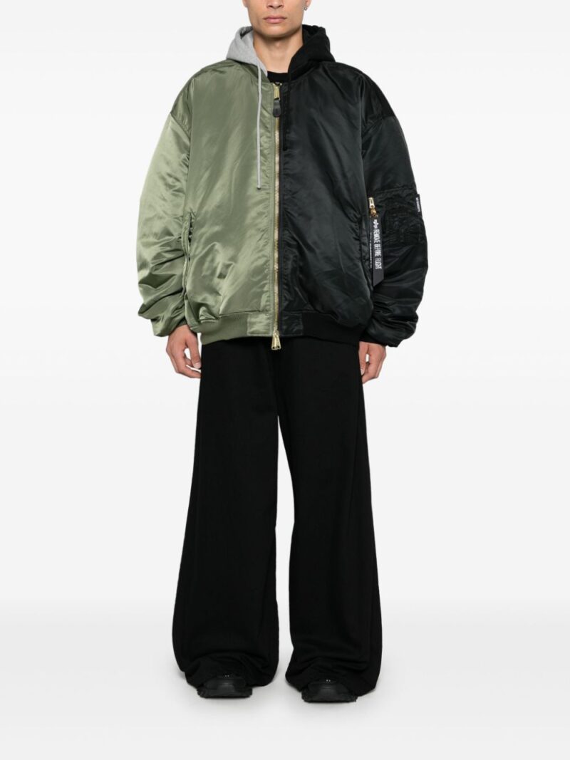 VETEMENTS x Alpha Industries Split bomber jacket