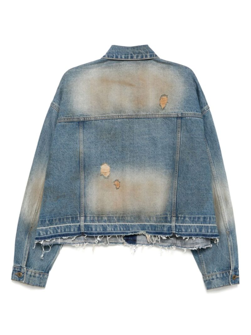 We11done  distressed denim jacket
