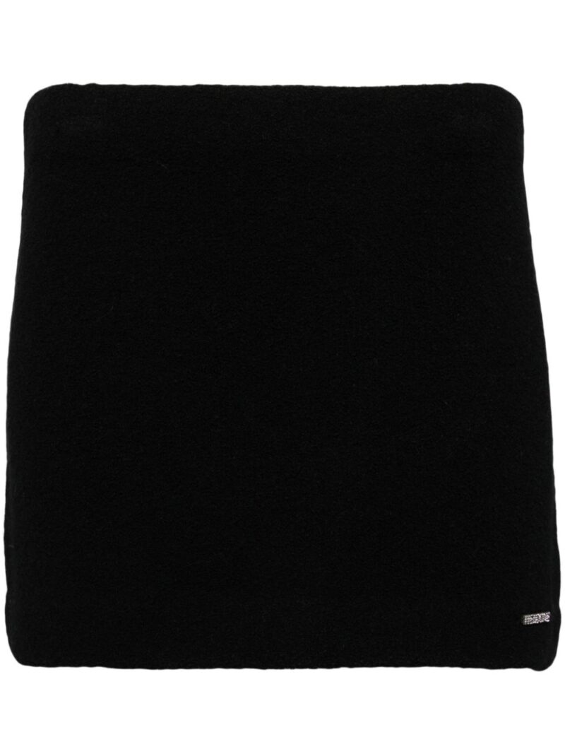 We11done  Boucle knit mini skirt