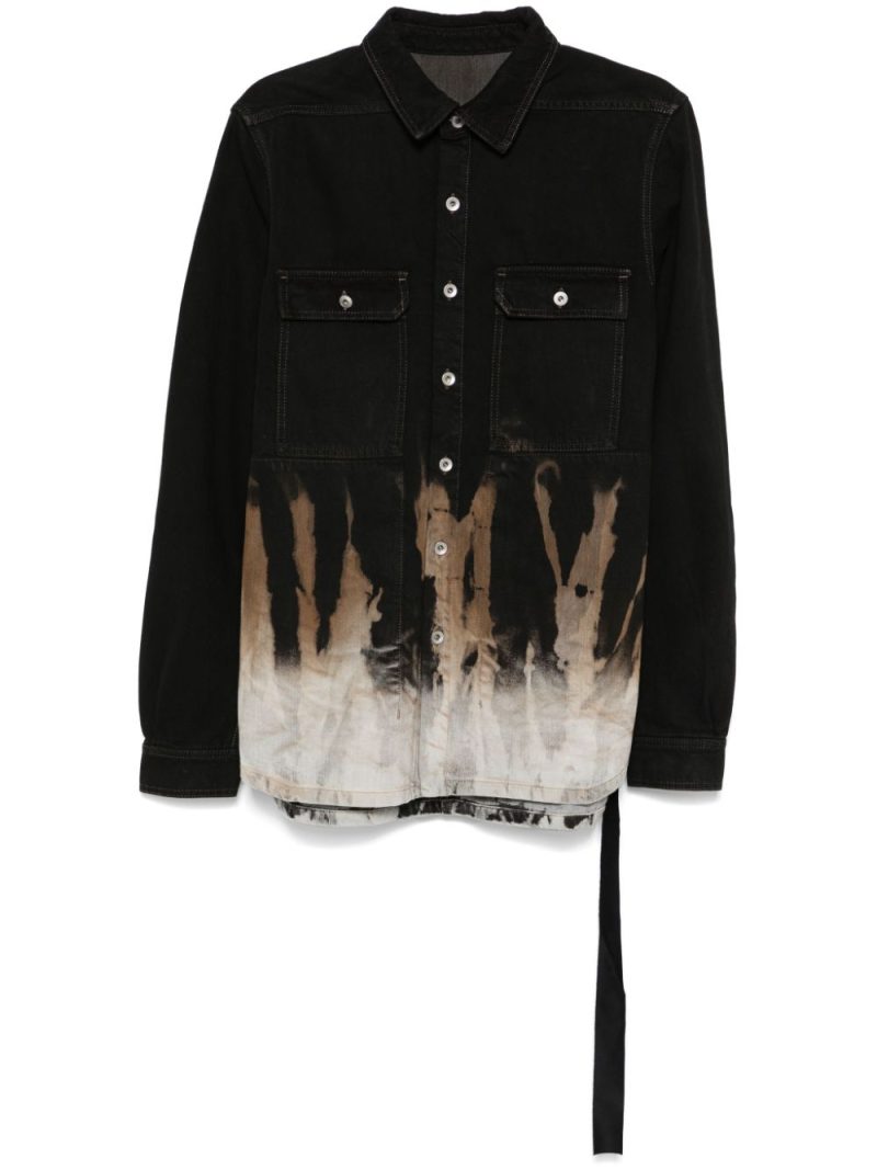 Rick Owens DRKSHDW  denim overshirt.