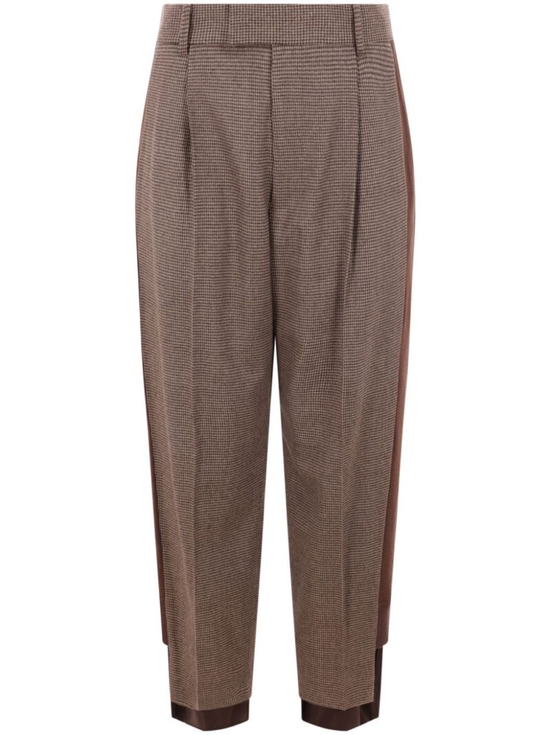 Undercover  houndstooth-pattern trousers