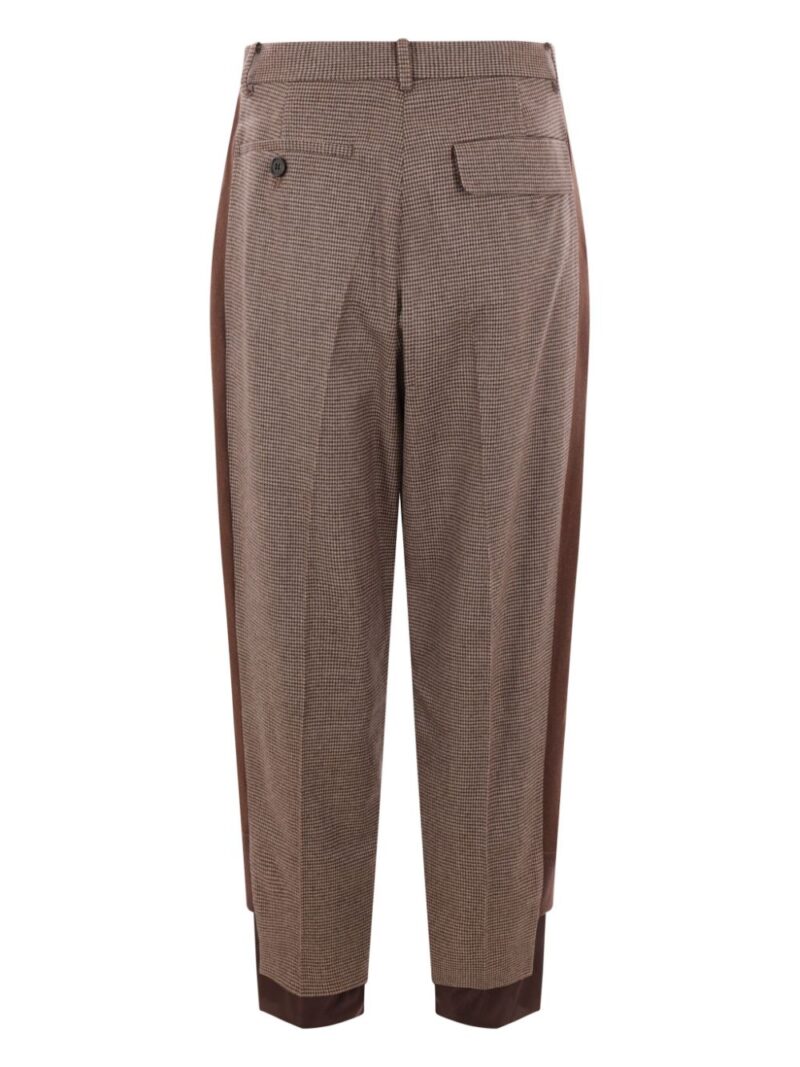 Undercover  houndstooth-pattern trousers