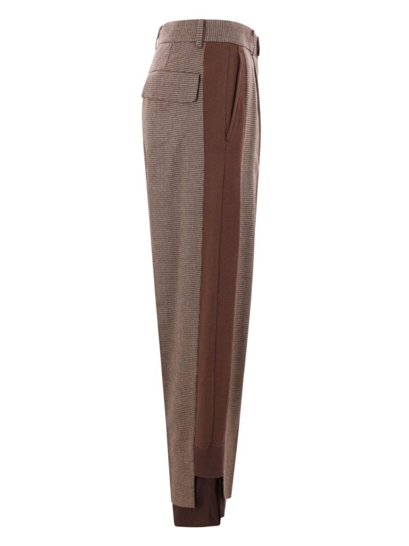 Undercover  houndstooth-pattern trousers