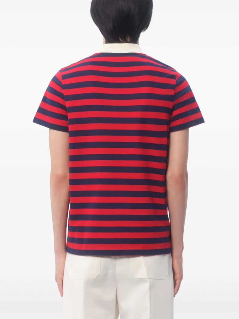 Valentino Garavani  striped cotton polo shirt